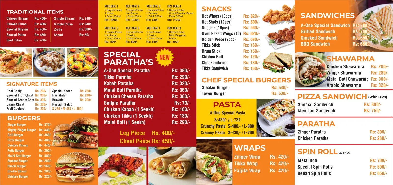 A One Foods Faisalabad Menu, Reviews, Bank Card Deals & Discounts Get ...